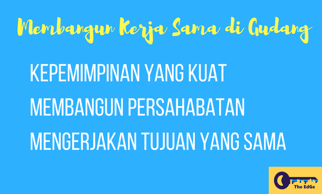 3 Hal Ini Penting Untuk Membangun Kerja Sama di Gudang - JualGudang