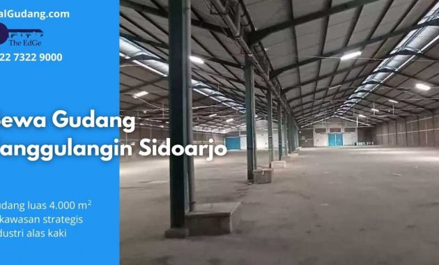 Sewa Gudang Tanggulangin Sidoarjo - JualGudang